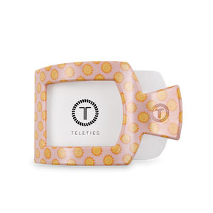 TELETIES - Square Flat Hair Clip | Large | Sunny Days Ahead