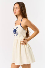 Linen Shell Mini Dress