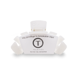 TELETIES - Classic Hair Clip | Med. | Coconut White