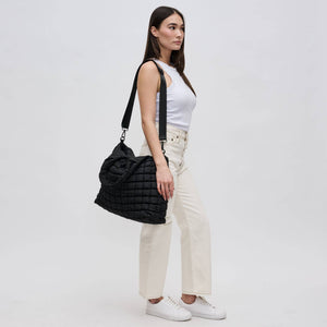 Elevate - Quilted Puffer Nylon Hobo: Navy