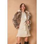 Wanderroot Leopard Fur Jacket