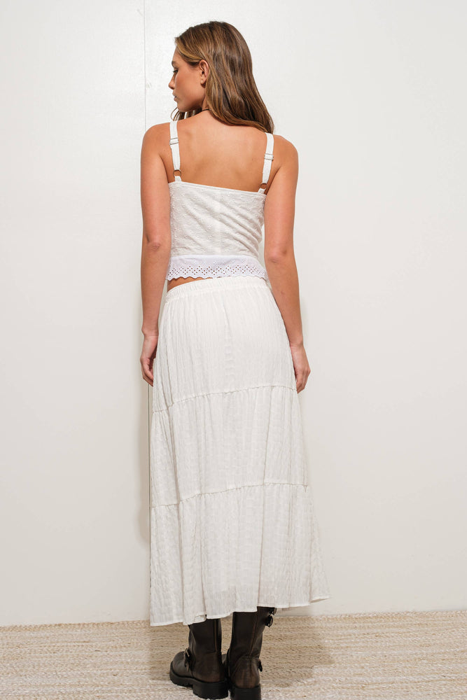 White Eyelet Corset