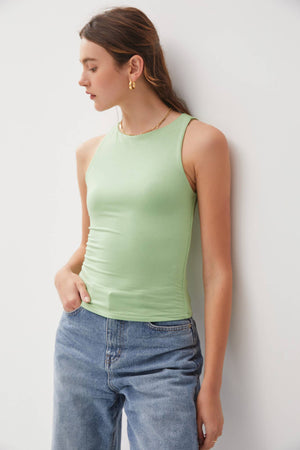 Boat Neck Tank: Wasabi