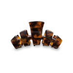 TELETIES - Classic Hair Clip | Small | Tortoise