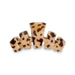 TELETIES - Classic Hair Clip | Small | Blonde Tortoise