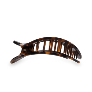 TELETIES - Round Flat Hair Clip | Med. | Tortoise