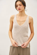 Beige Sweater Tank