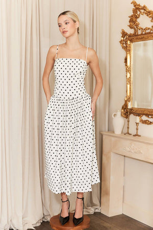 Polka Dot Midi Dress