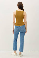 Black Boat Neck Tank