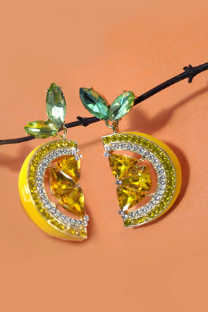 Lemon Statement Earrings