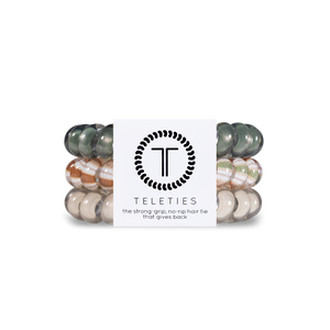 TELETIES - Spiral Hair Coils | Large | Eucalyptus Hair Ties