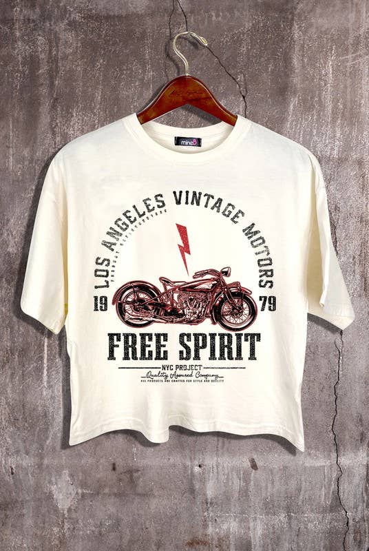 Free Spirit Motors Crop Tee