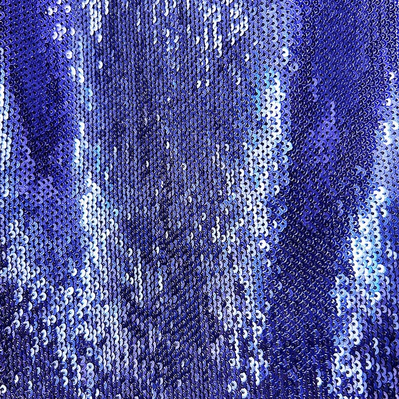 Deep Amethyst Handmade Sequin Mermaid Evening Gown with Front Slit