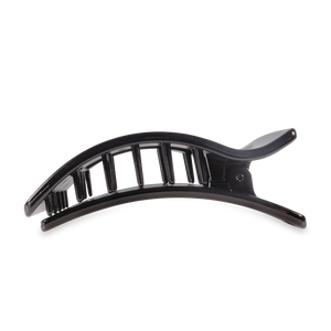 TELETIES - Flat Rectangle Hair Clip | Large | Jet Black