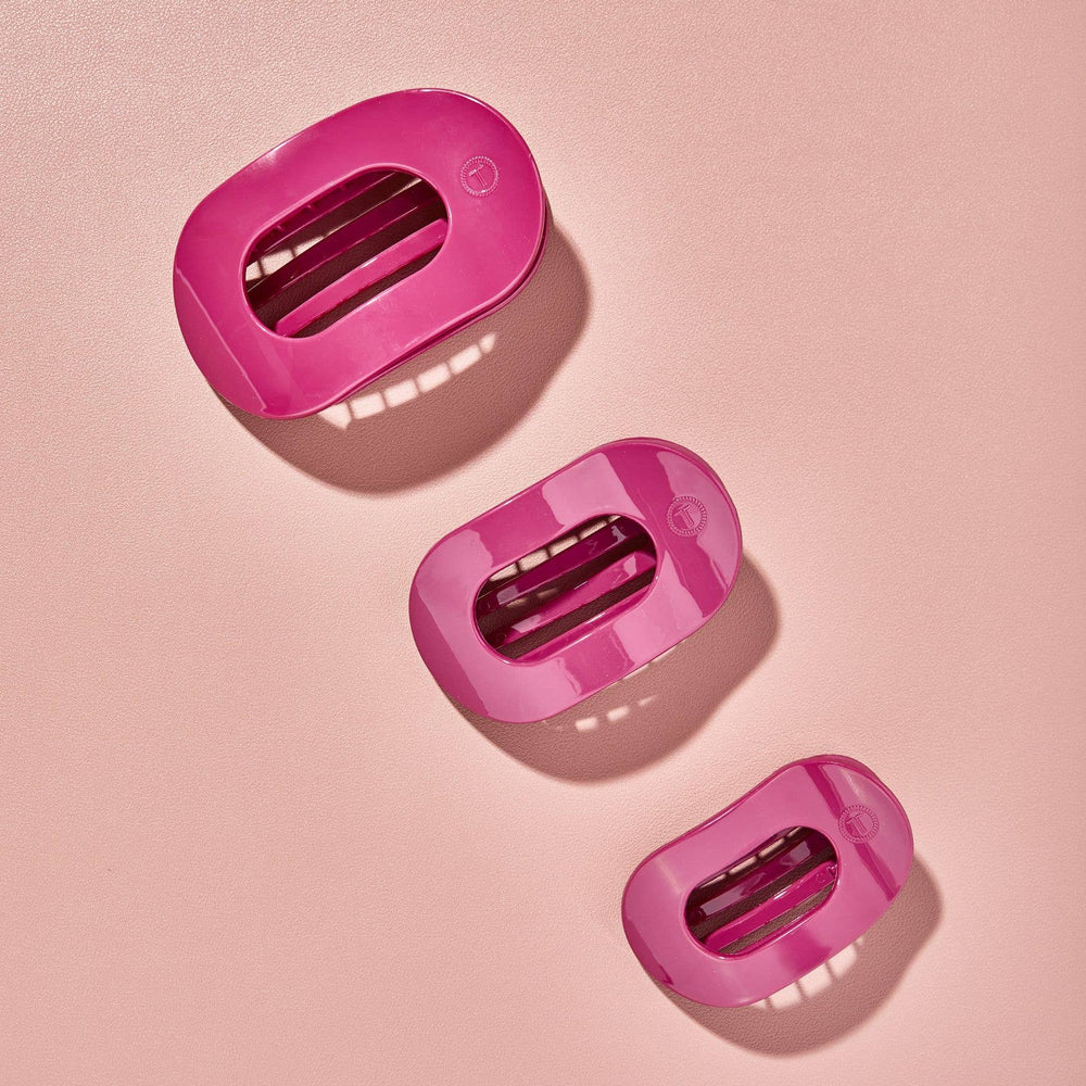 TELETIES - Flat Round Hair Clip | Large | Wild Side