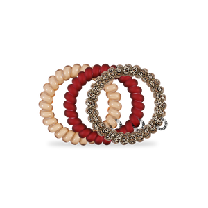 TELETIES - Spiral Hair Coils | Large | Wild Side Hair Ties