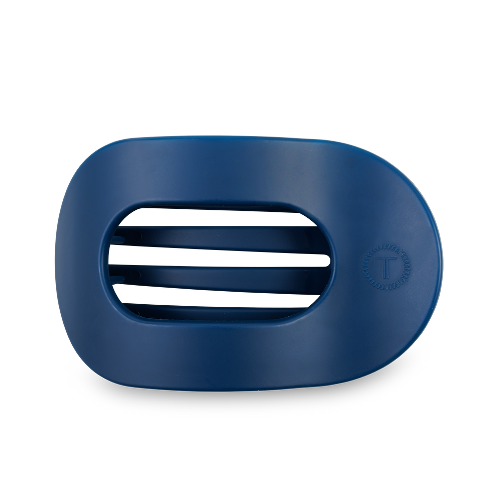 TELETIES - Round Flat Hair Clip | Large | Midnight Rain