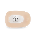 TELETIES - Round Flat Hair Clip | Medium | Almond Beige