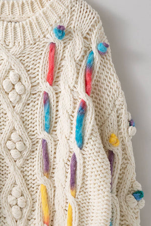 Entangled in Time Crochet Knit Sweater
