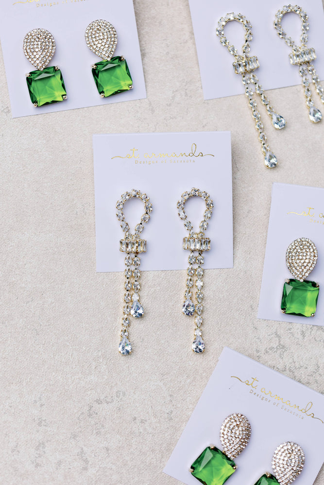 St Armands Designs of Sarasota - Thoroughbred Diamond Drop Earrings