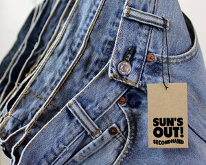 High-Rise Upcycled Levi Cutoff Shorts
