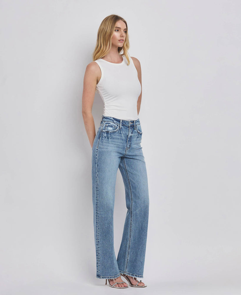 90’s Super High Rise Wide Jeans in Leaping Water