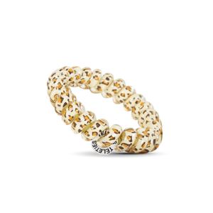 TELETIES - Spiral Hair Coils | Large | Leopard Hair Ties
