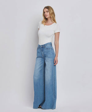 Olivia High Rise Wide Leg Jean
