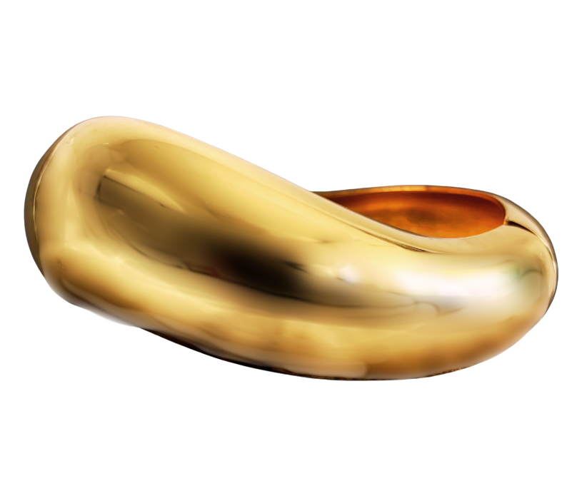 HoopLa - Editorial Hinge Bracelets 14K Gold PVD- Recycled : Yellow Gold / Breeze