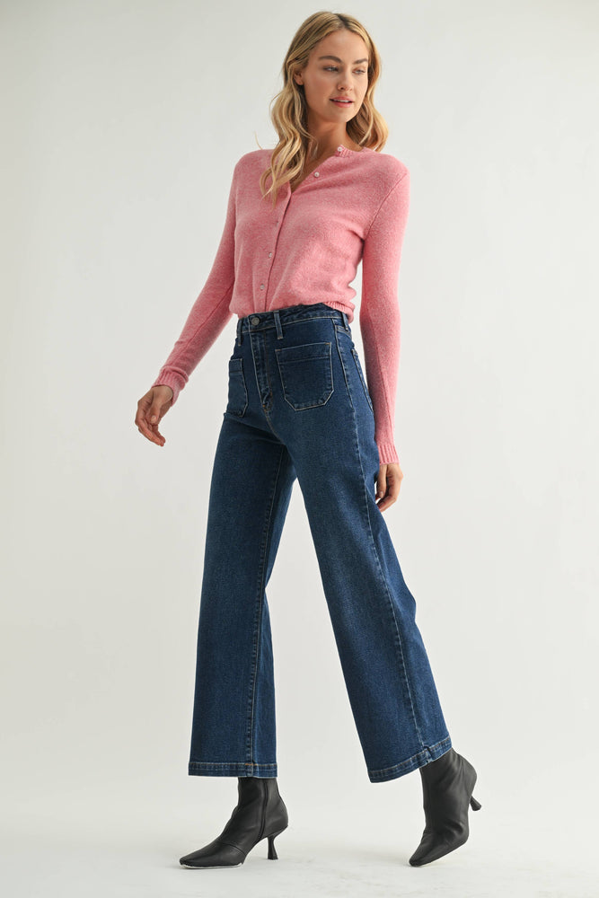JBD Dark Patch Pocket Wide Leg