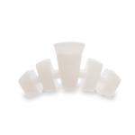 TELETIES - Classic Hair Clip | Med. | Coconut White