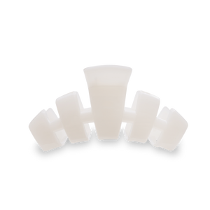 TELETIES - Classic Hair Clip | Med. | Coconut White