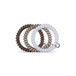 TELETIES - Spiral Hair Coils | Small | Truly Taupe Hair Ties