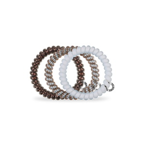 TELETIES - Spiral Hair Coils | Small | Truly Taupe Hair Ties
