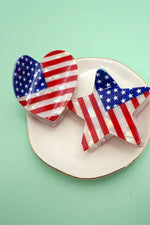 USA Flag Hair Claw Clip