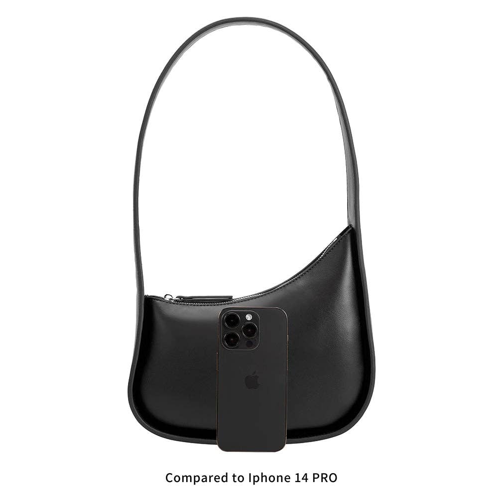Melie Bianco - Willow Espresso Recycled Vegan Shoulder Bag