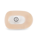 TELETIES - Round Flat Hair Clip | Large | Almond Beige