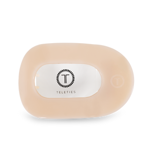 TELETIES - Round Flat Hair Clip | Large | Almond Beige