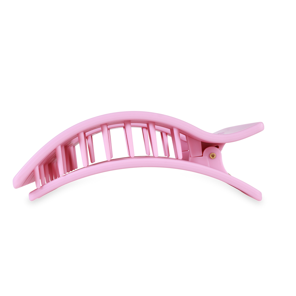 TELETIES - Flat Rectangle Hair Clip | Large | Merry Pinkmas