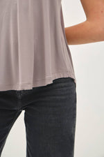 Soft V-Neck Tank: Smoke