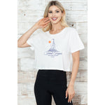 Saint Tropez Sailing Club Crop Tee