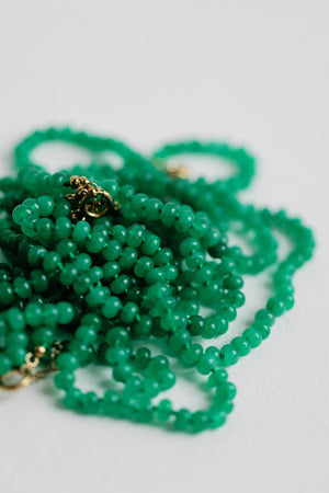 St Armands Designs of Sarasota - 18" Genuine Jade Candy Necklace
