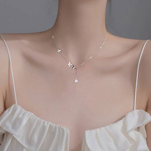 Butterfly Layered Charm Necklace