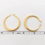 Gold Rope Hoop Earring