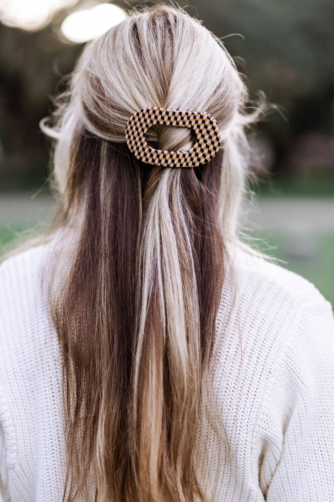TELETIES - Round Flat Hair Clip | Medium | Gone Glamping