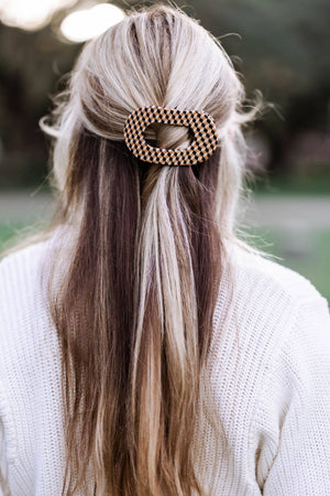 TELETIES - Round Flat Hair Clip | Medium | Gone Glamping