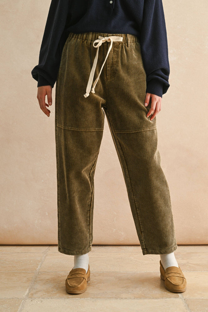 Olive Corduroy Pants