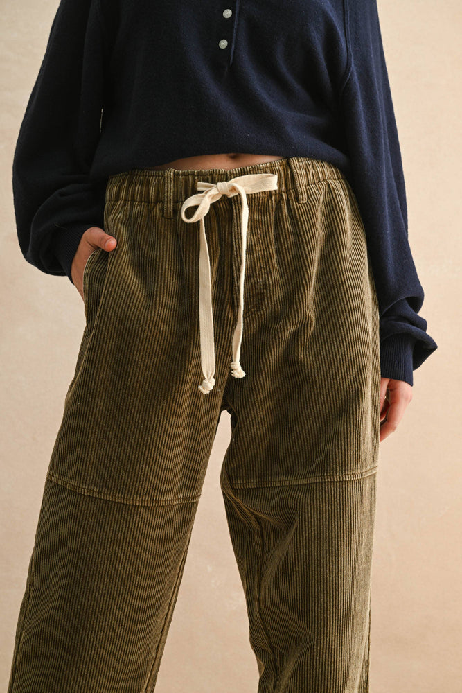 Olive Corduroy Pants