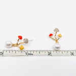 Pearl Mushroom Ear Stud Earrings
