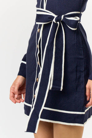 Classic Button Down Sweater Dress